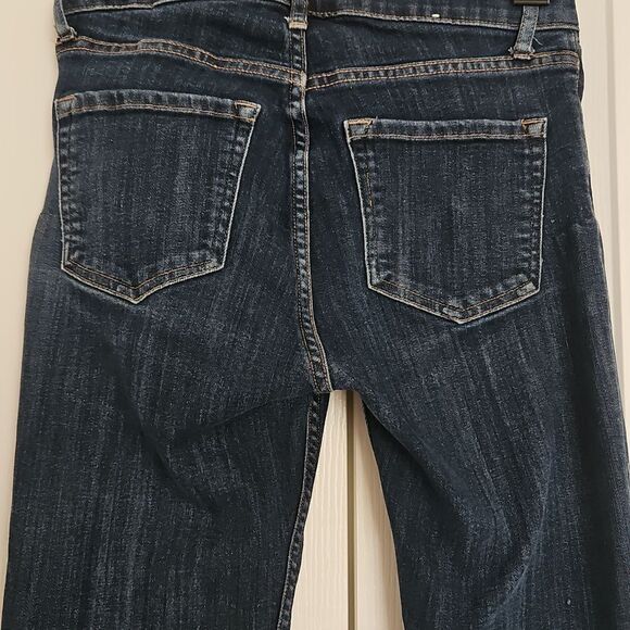 H&M Women's High-Rise Denim Jeans Dark Blue Washed Size 4 - Picture 5 of 16